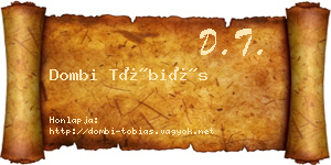 Dombi Tóbiás névjegykártya